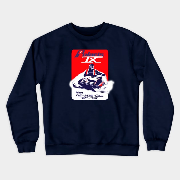 vintage Snowmobiles Crewneck Sweatshirt by Midcenturydave